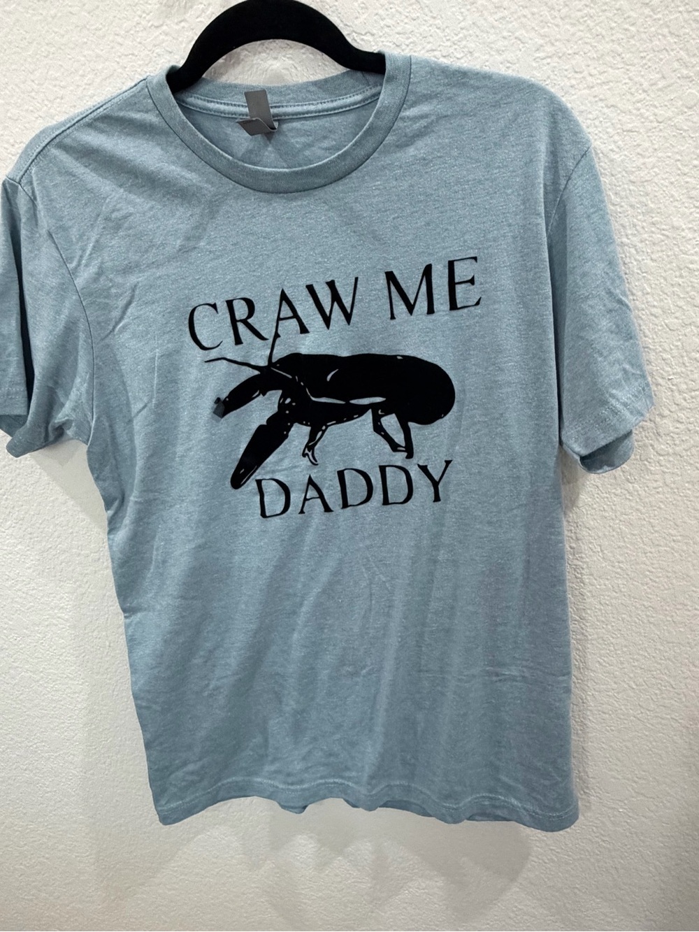 Next Level Apparel Light Blue 'Craw Me Daddy' Graphic Tee